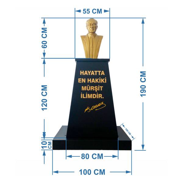 Ataturk-Bustu-60cm-Fiber-Kaide-120cm-Alt-Tabla-Lise-Modeli-1.jpg Ataturk Bustu 60cm Fiber Kaide 120cm Alt Tabla Lise Modeli 1