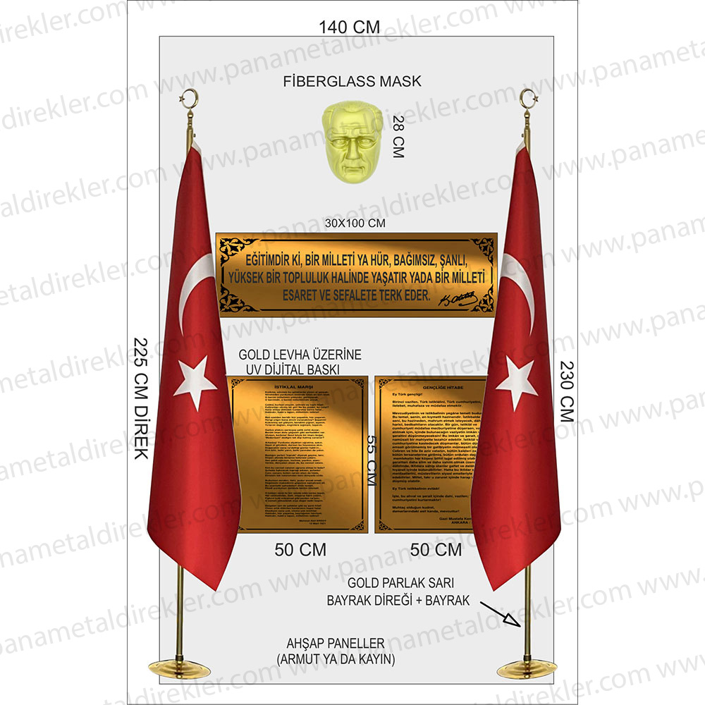 Atatürk Köşesi Seti Poz Model 05 1 Atatürk Köşesi Seti Poz Model 05